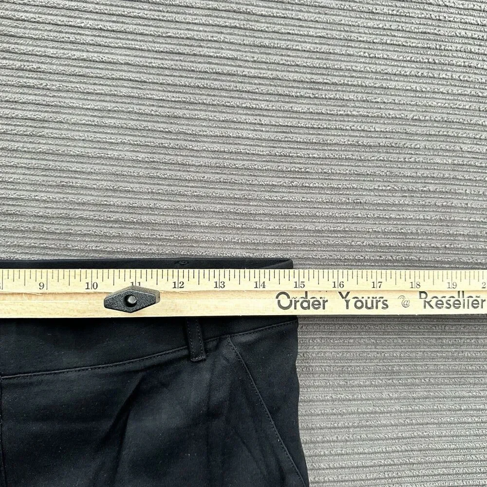 Betabrand Crop Classic Dress Pant‎ Women Medium Petite Black Rayon Office.